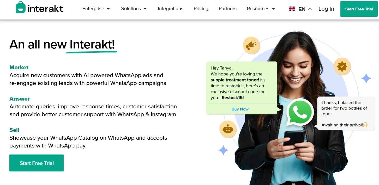 Interakt - WhatsApp Business API provider
