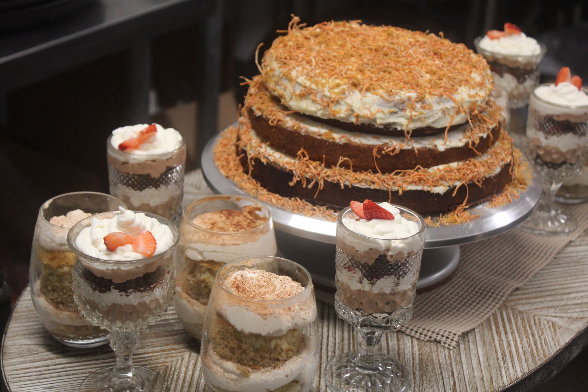 Haystacks Dessert Cart