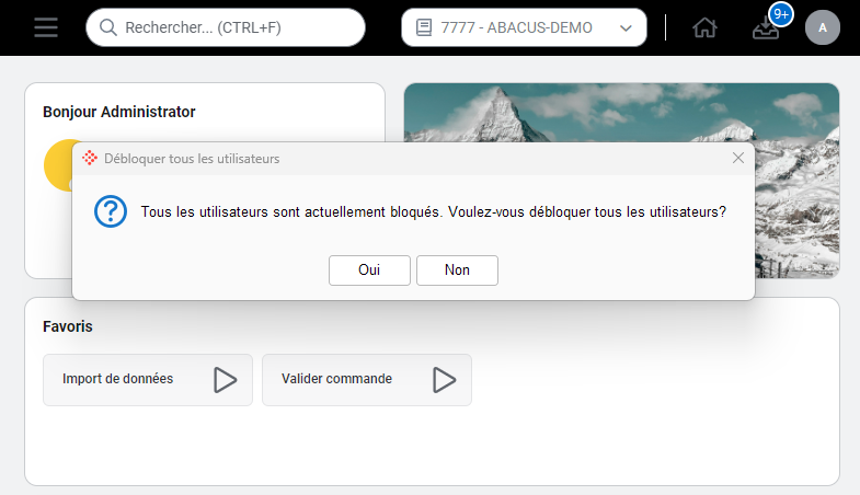 Ouvrir à nouveau le programme Q982 vous permet de débloquer les utilisateurs