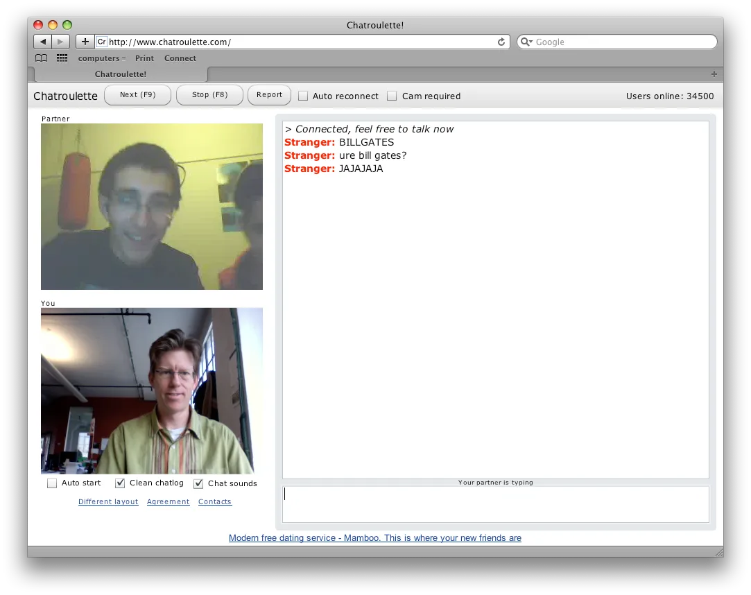 chat roulette demo