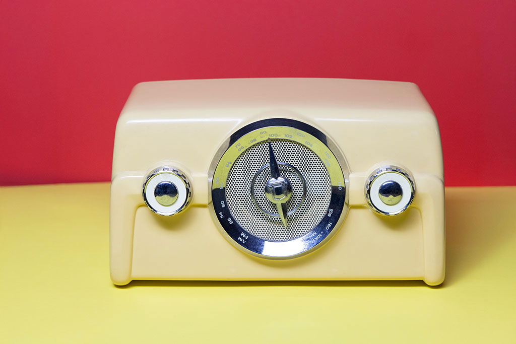 The Crosley radio that lives on our kitchen counter. Photo credit: Tezarah Wilkins Photography