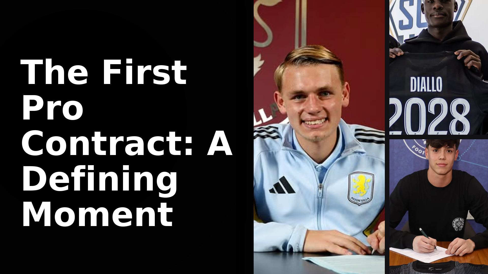 Five football talents sign their first pro contracts