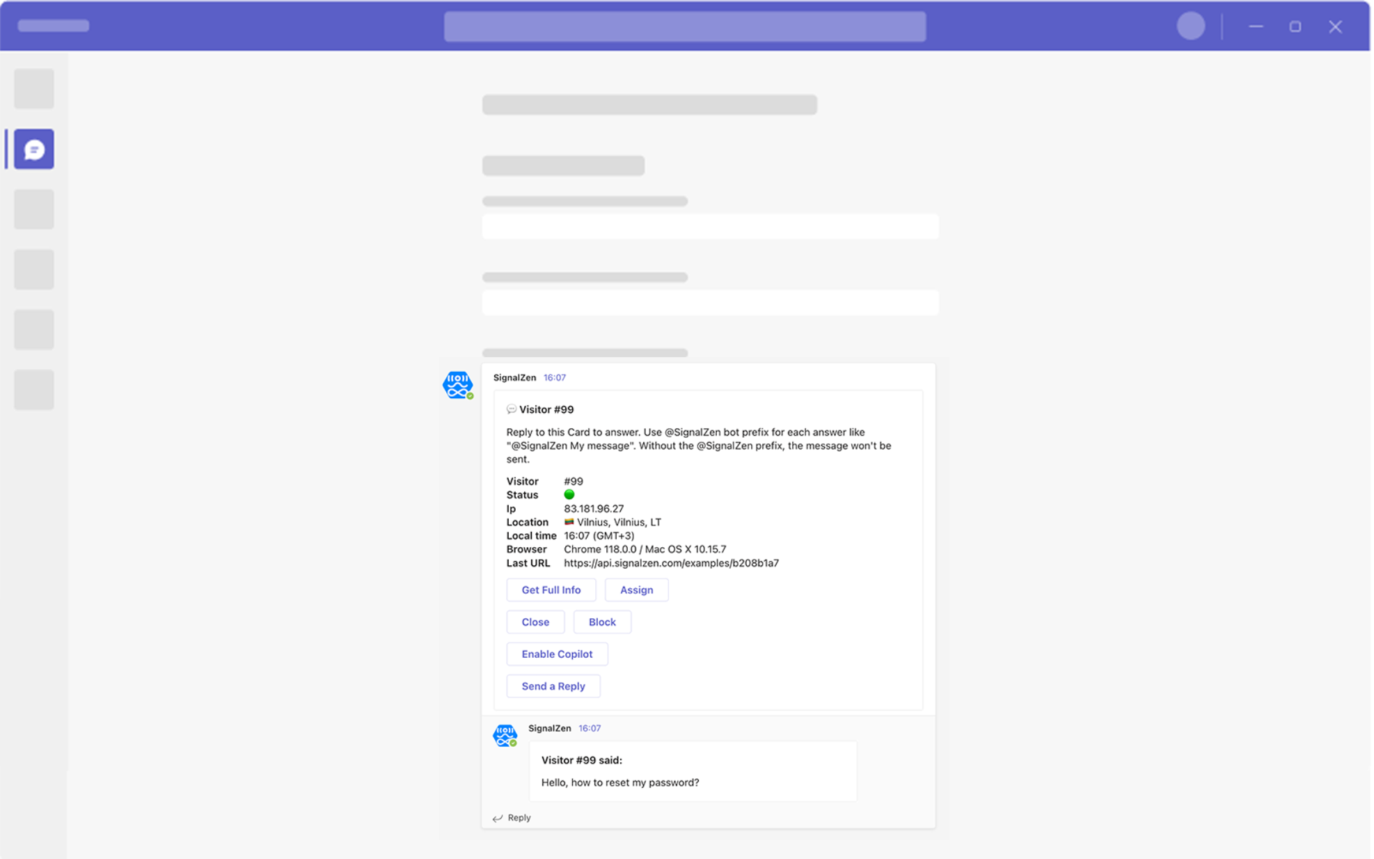 Microsoft teams integration