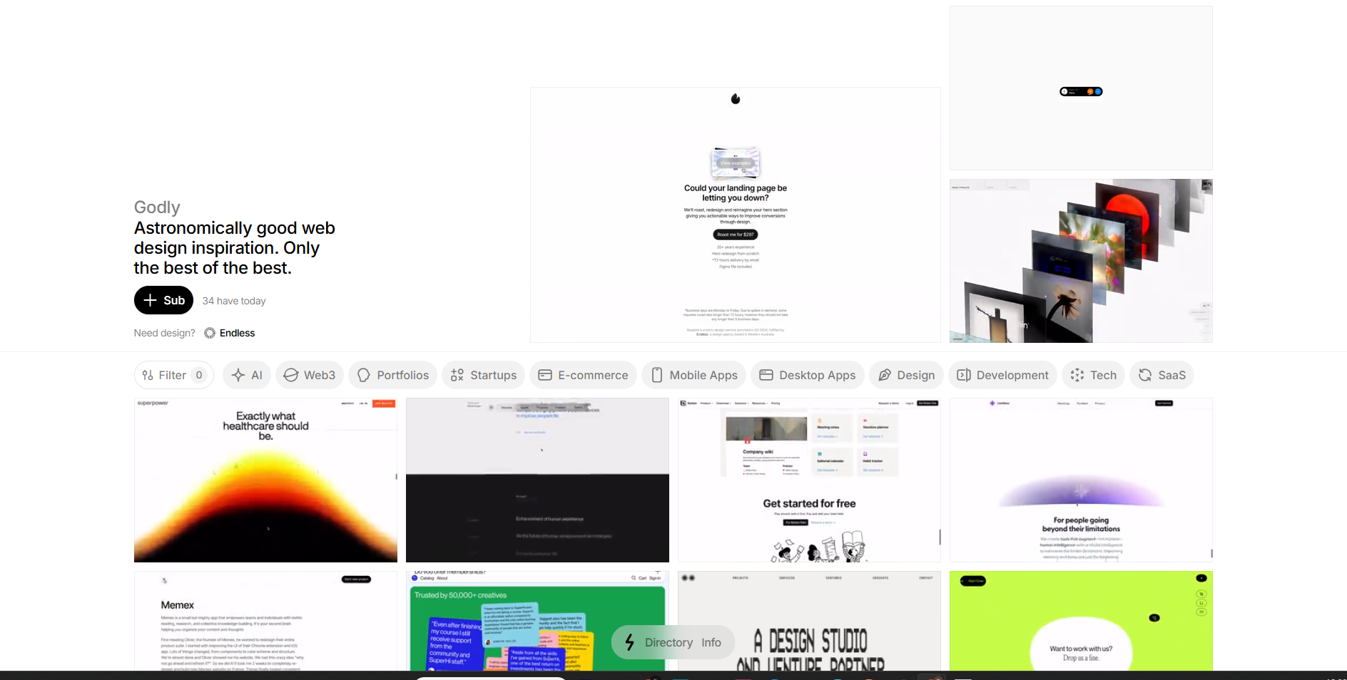 Godly website demo