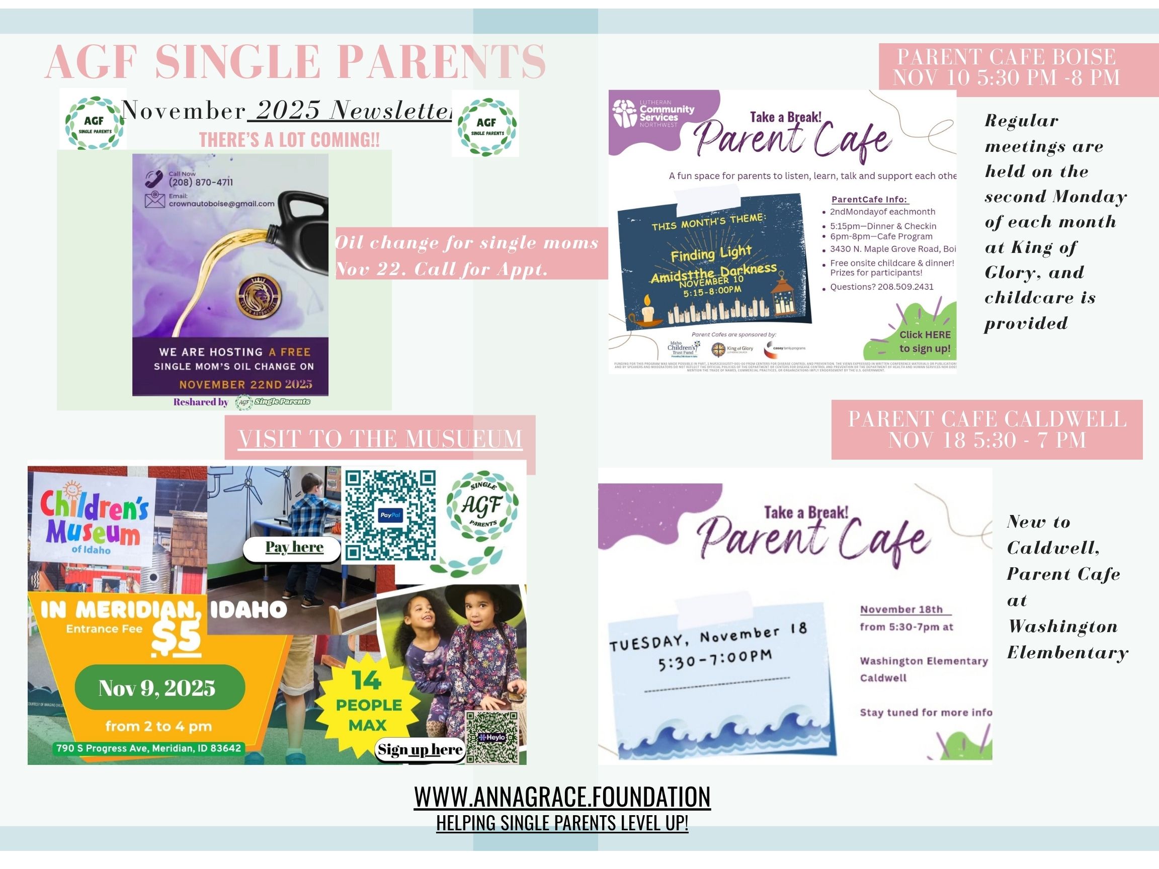 AGF Single Parent events