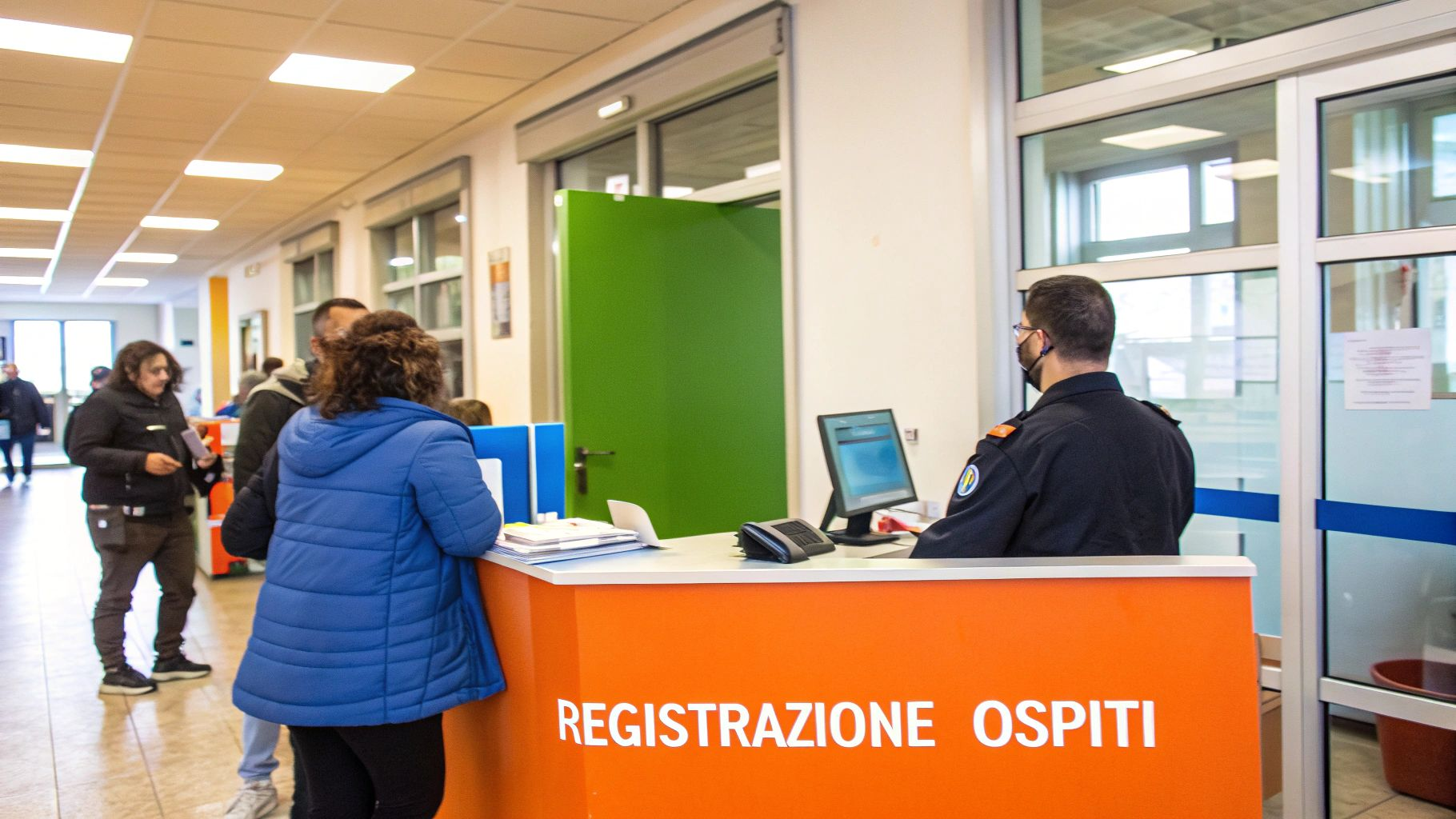 Registrazione ospiti questura