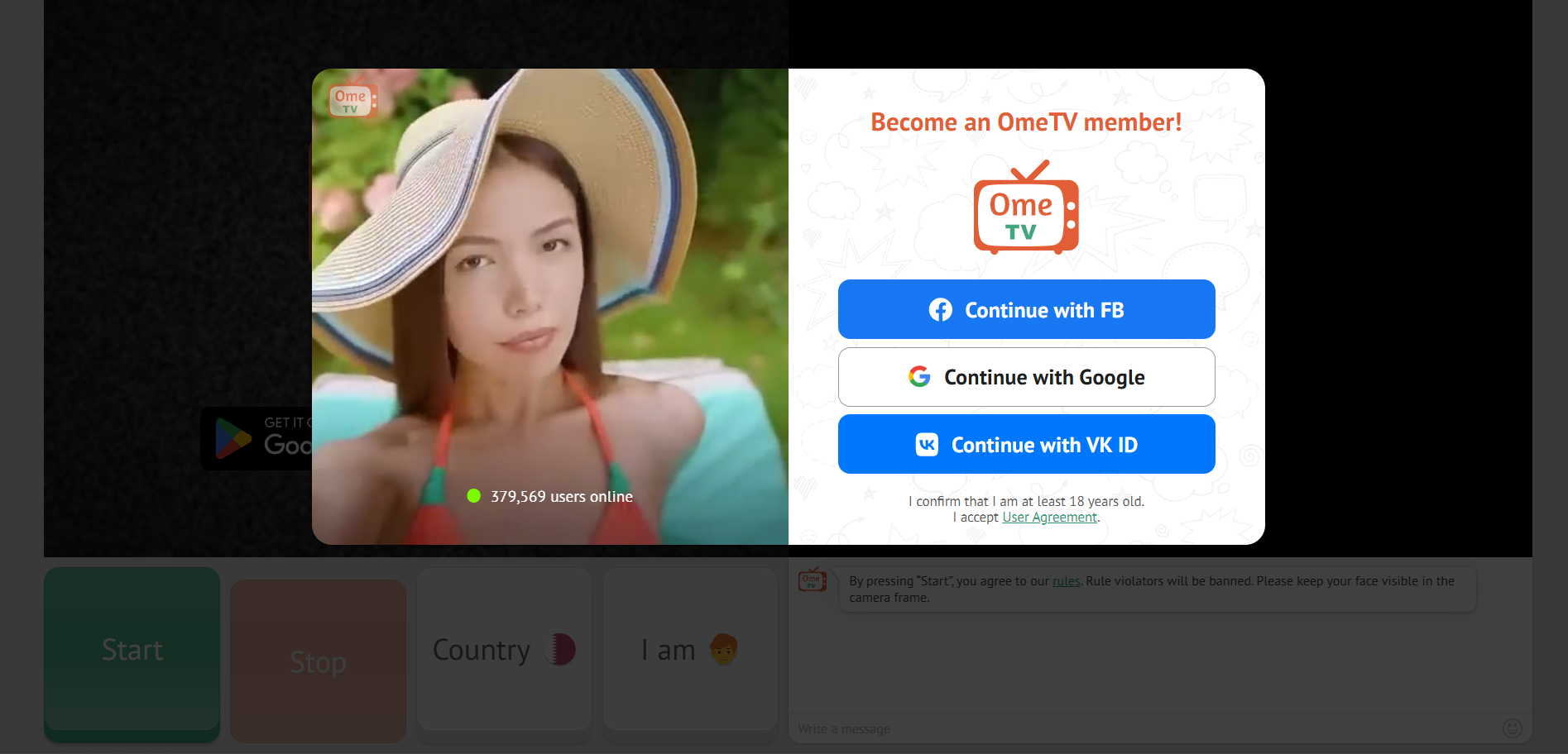 ome tv apps like Monkey app 