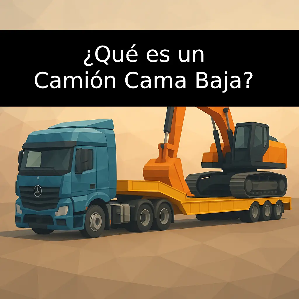 Thumbnail for: Camión Cama Baja: Qué es, cuánto carga y en qué se diferencia del lowboy