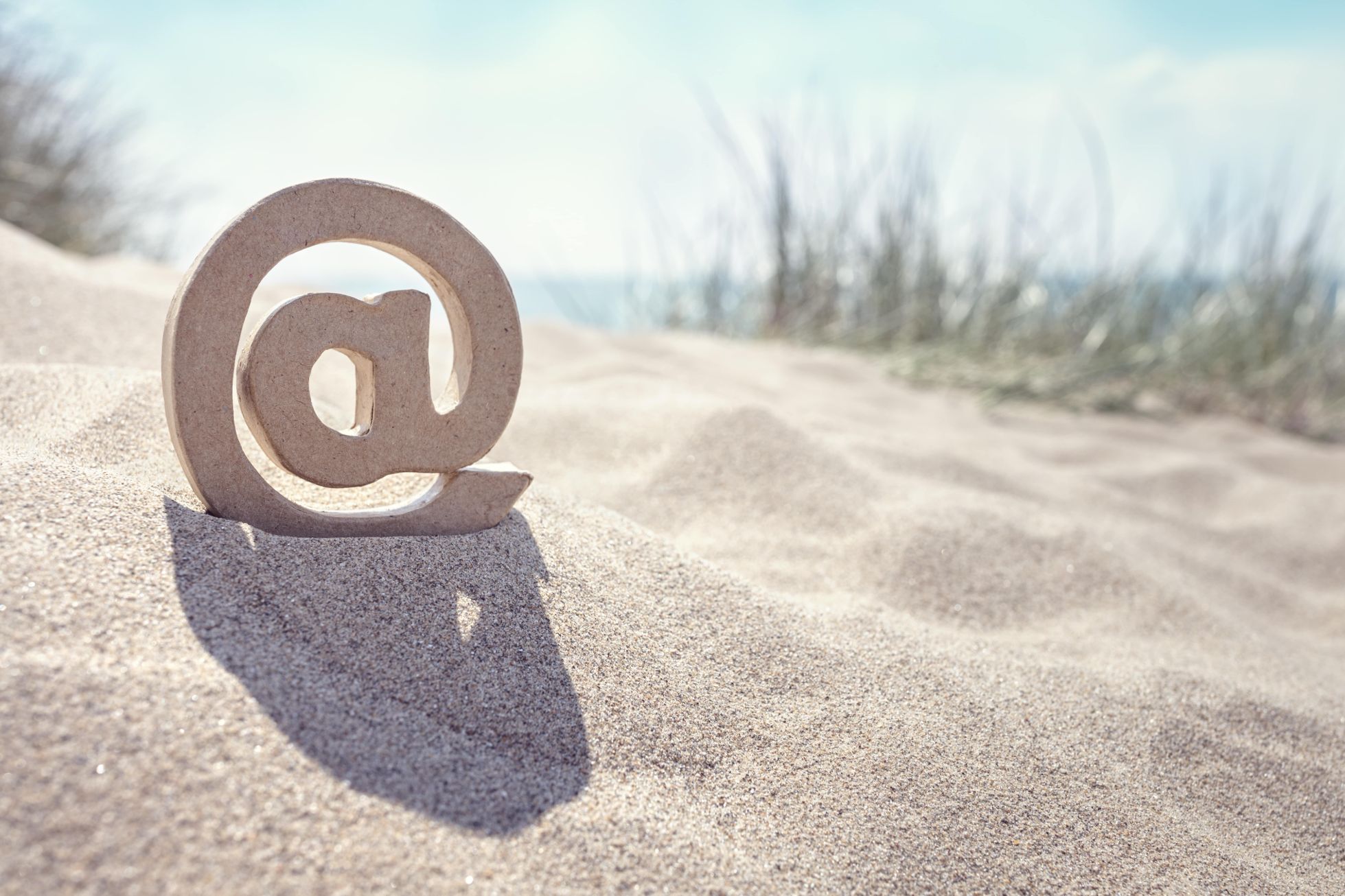 E mail symbol at the beach 2021 08 26 22 30 01 utc min