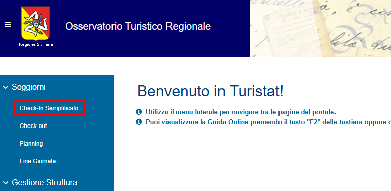 Turistat Sicilia - Rimozione Check-in Completo