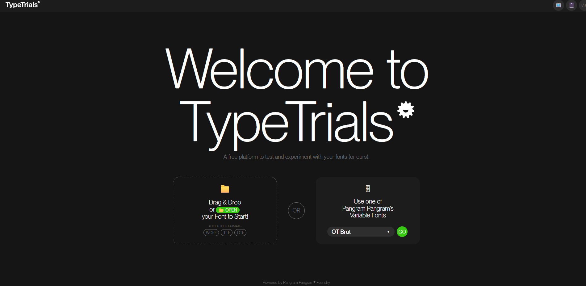 Type Trials demo