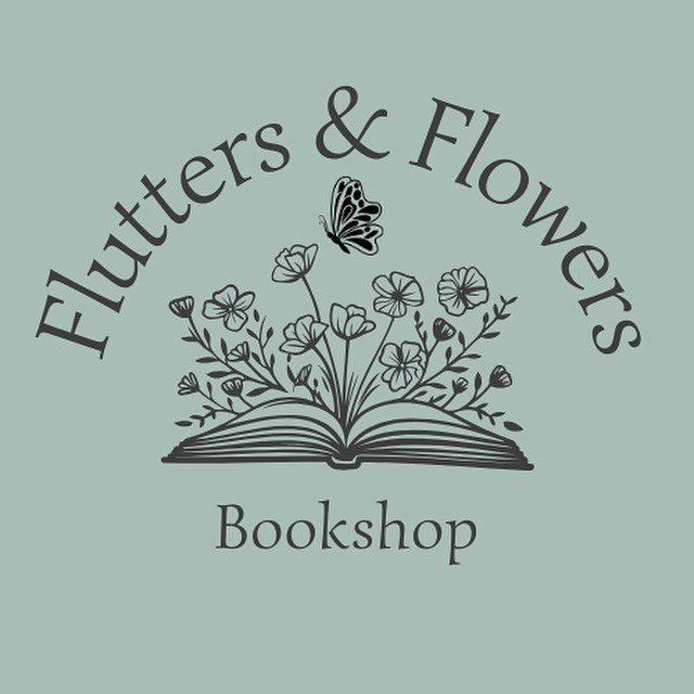 Flutters and Flowers Bookshop logo