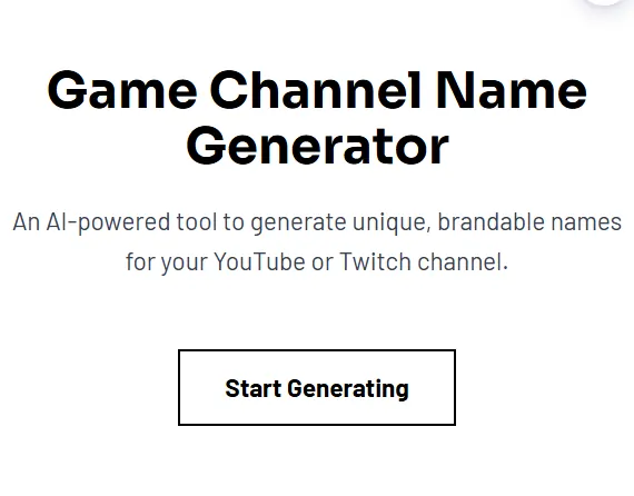 Game Channel Name Generator logo