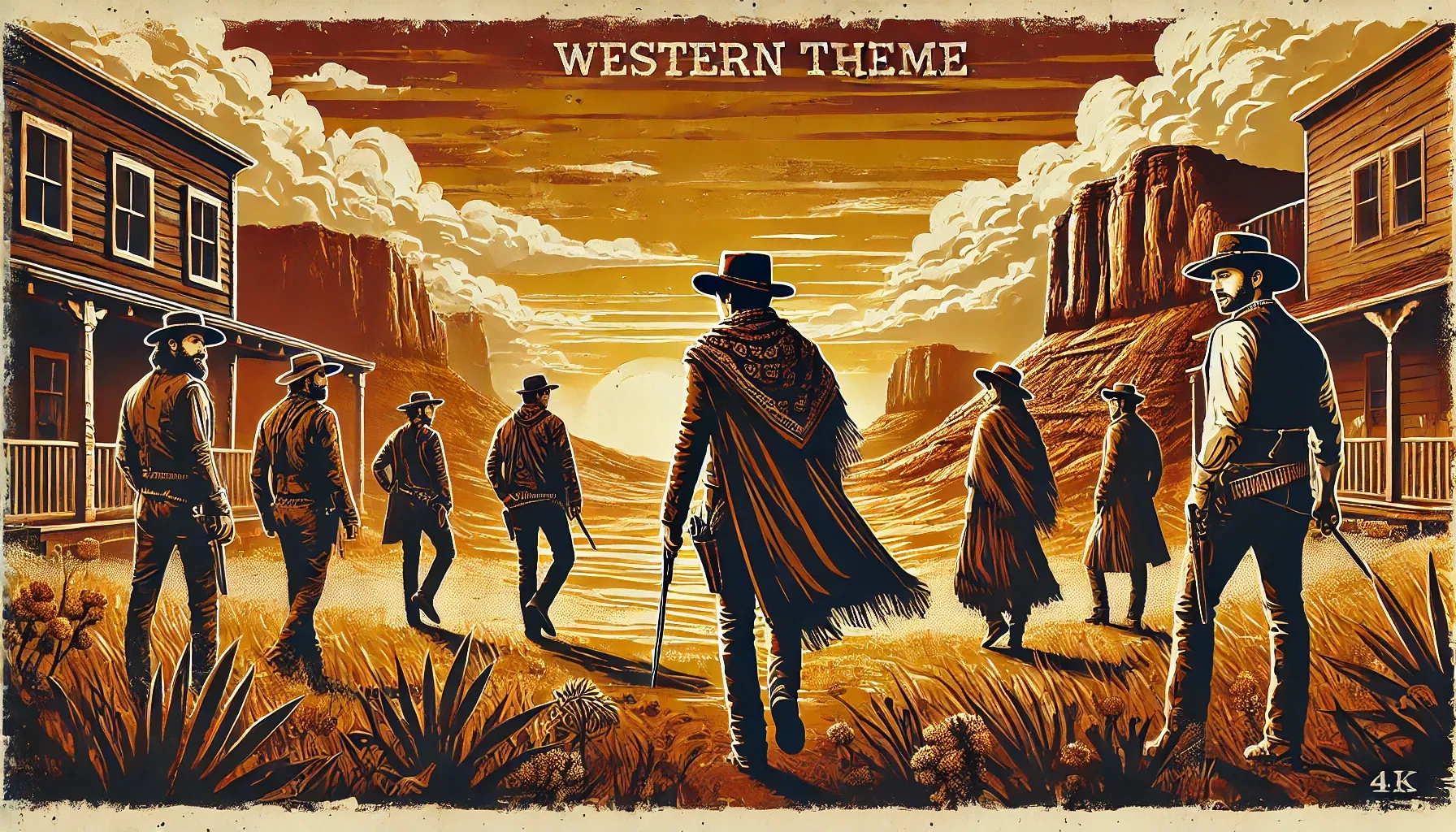 Theme poster western