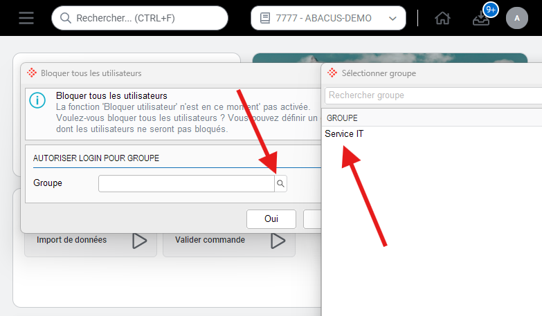 Le groupe d'utilisateurs 