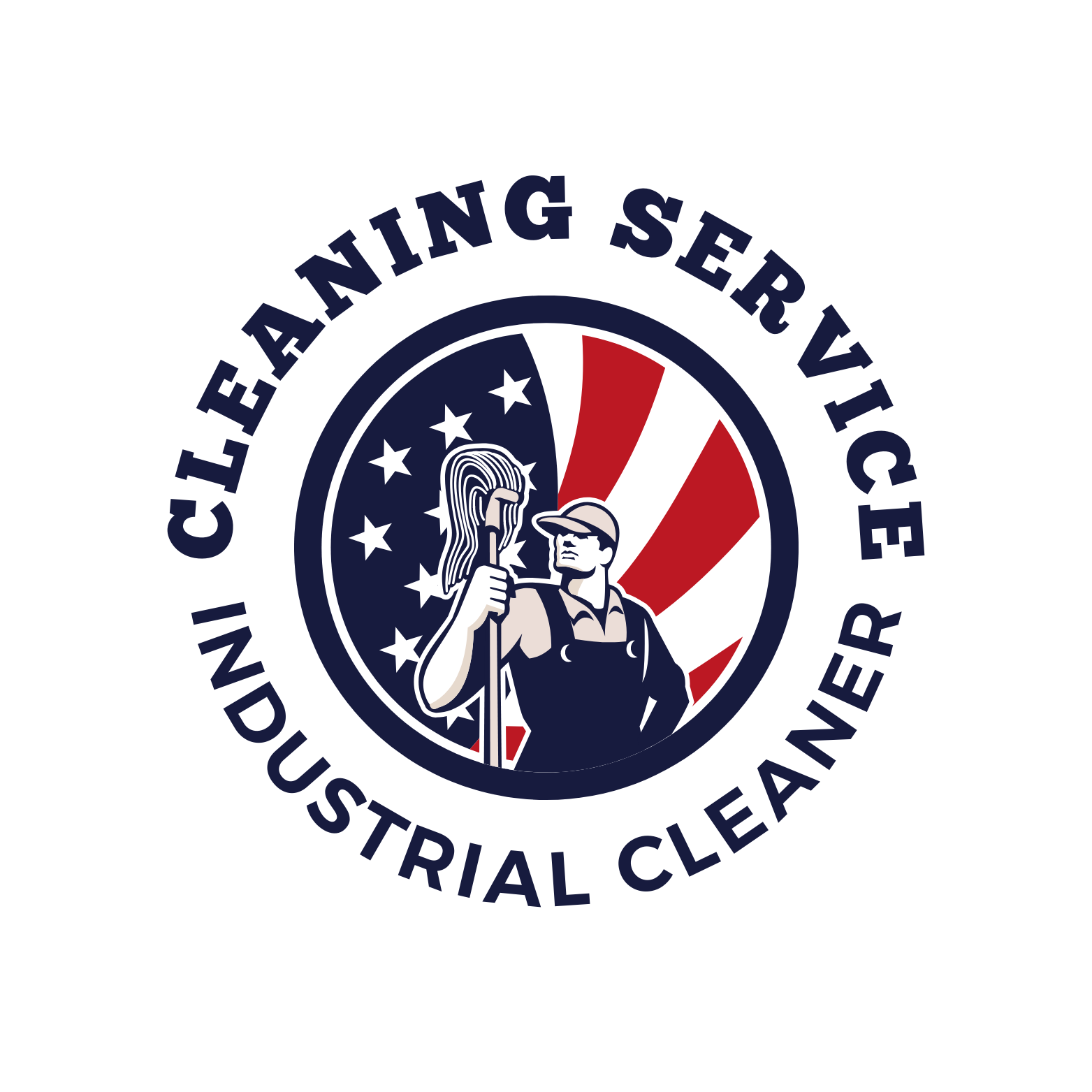 Professional cleaning service logo