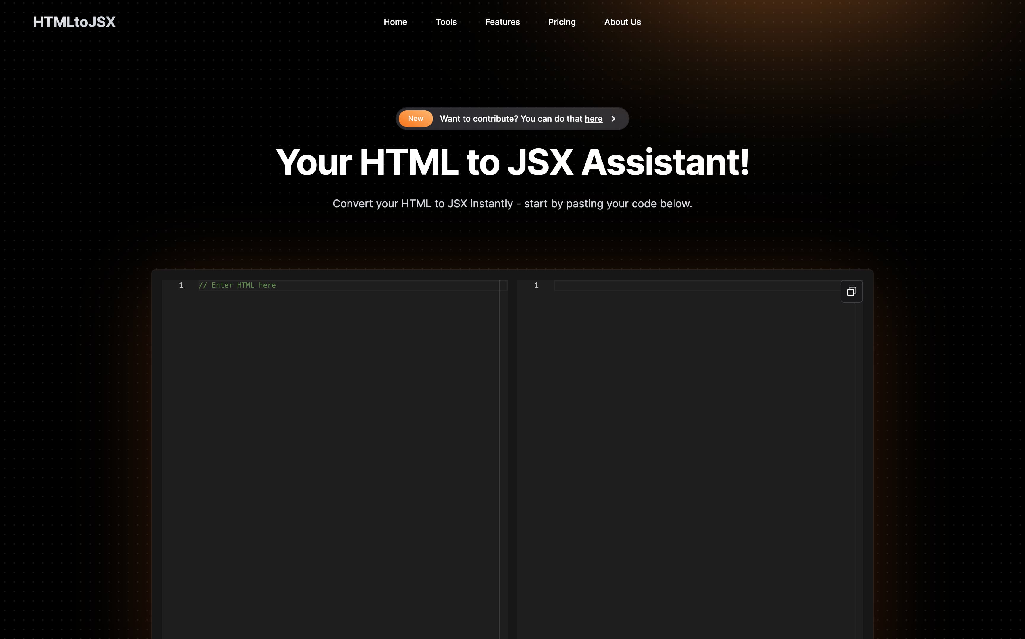 HTML to JSX