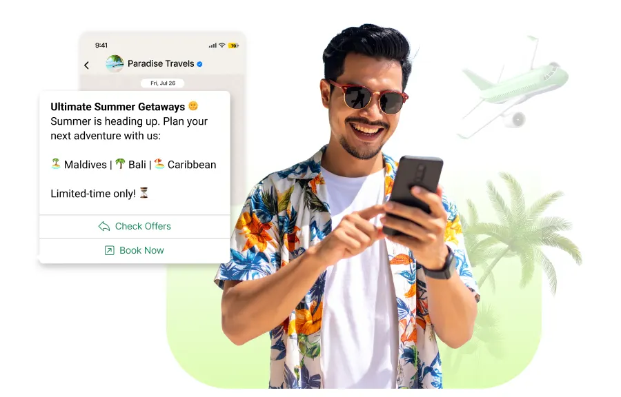 Promotional offer on WhatsApp