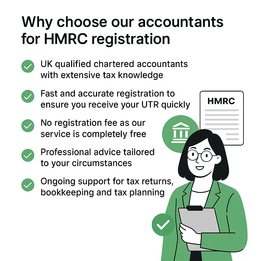 Why choose our accountants for HMRC registration